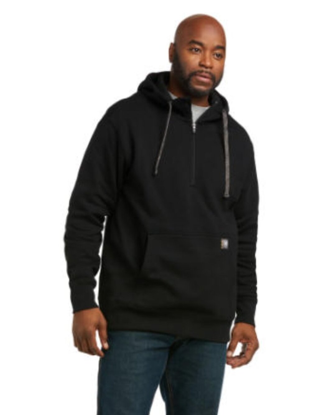 Ariat Men's Rebar Workman Black 1/4 Zip Hoodie | NWT